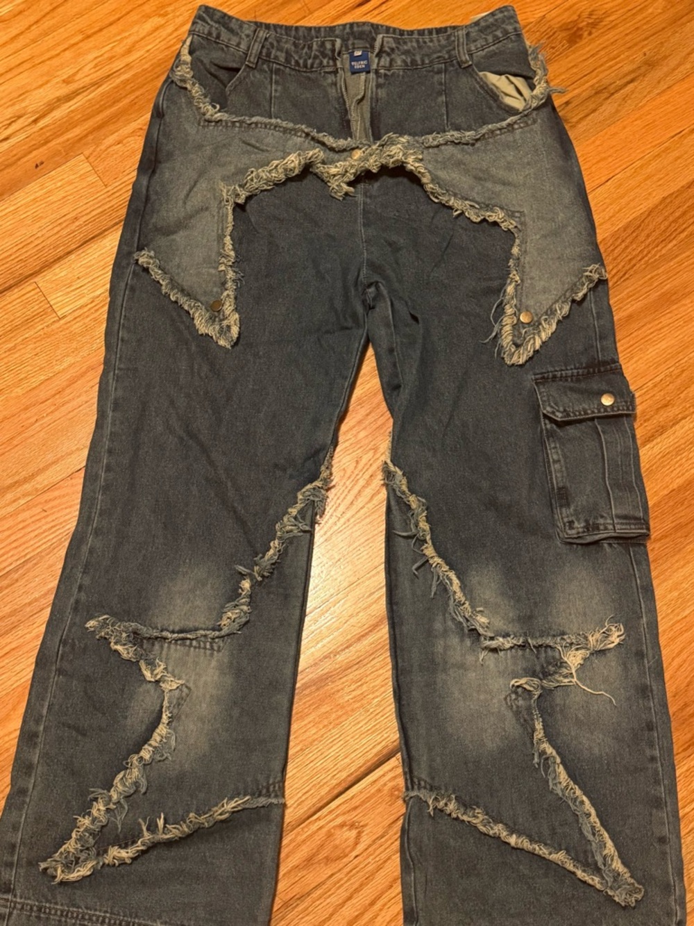 Aelfric Eden Star Jeans Distressed Dark Wash